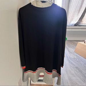 NEW Zara sweatshirt dress size L black